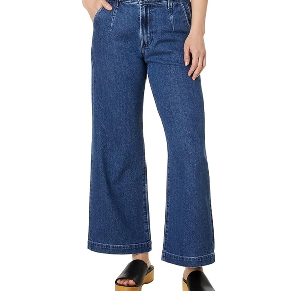 AG Los Angeles, Women's Classic Blue Wide Leg Jeans - Picture 1 of 10